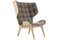 Natural Oak & Velvet Taupe Mammoth Chair by Rune Krojgaard & Knut Bendik Humlevik for Norr11, Image 1