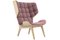 Natural Oak & Velvet Mammoth Chair by Rune Krojgaard & Knut Bendik Humlevik for Norr11 1