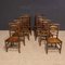 Antique Georgian Ash and Elm Ladderback Dining Chairs, Set of 8 13