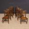 Antique Georgian Ash and Elm Ladderback Dining Chairs, Set of 8, Image 13