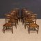 Antique Georgian Ash and Elm Ladderback Dining Chairs, Set of 8 12