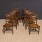 Antique Georgian Ash and Elm Ladderback Dining Chairs, Set of 8, Image 12