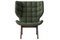 Dark Stained Oak & Forest Green Wool Mammoth Chair by Rune Krojgaard & Knut Bendik Humlevik for NORR11 3