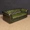 Vintage Green Leather Chesterfield Sofa, 1980s, Image 9