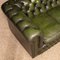 Vintage Green Leather Chesterfield Sofa, 1980s, Image 8