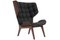 Dark Stained Oak & Coal Grey Wool Mammoth Chair by Rune Krojgaard & Knut Bendik Humlevik for NORR11, Image 1