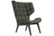 Black Oak & Forest Green Wool Mammoth Chair by Rune Krøjgaard & Knut Bendik Humlevik for Norr11 1