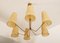 Large Brass and Silk Chandelier from Kalmar, 1950s, Image 2