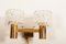 Mid-Century Danish Brass and Glass Sconces from Orrefors, 1966, Set of 2 3