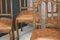 Antique French Leather and Oak Dining Chairs, Set of 6, Image 11
