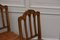Antique French Leather and Oak Dining Chairs, Set of 6, Image 14