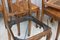 Antique French Leather and Oak Dining Chairs, Set of 6, Image 24