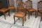 Antique French Leather and Oak Dining Chairs, Set of 6 9