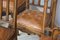 Antique French Leather and Oak Dining Chairs, Set of 6, Image 16