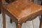 Antique French Leather and Oak Dining Chairs, Set of 6 17