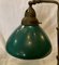 Lámpara de mesa italiana industrial de haya y latón, años 30, Imagen 2