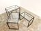 Scandinavian Modern Glass and Metal Nesting Tables from Ikea, 1970s 3