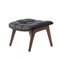 Dark Stained Oak & Anthracite Leather Mammoth Ottoman by Rune Krøjgaard & Knut Bendik Humlevik for Norr11 1