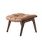 Dark Stained Oak & Camel Leather Mammoth Ottoman by Rune Krøjgaard & Knut Bendik Humlevik for Norr11, Image 1