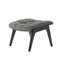 Black Oak & Light Grey Wool Mammoth Ottoman by Rune Krøjgaard & Knut Bendik Humlevik for Norr11 1