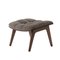 Dark Stained Oak & Fawn Wool Mammoth Ottoman by Rune Krøjgaard & Knut Bendik Humlevik for Norr11 1