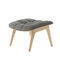 Natural Oak & Light Grey Wool Mammoth Ottoman by Rune Krøjgaard & Knut Bendik Humlevik for Norr11 1