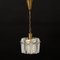 Mid-Century Danish Brass and Crystal Ceiling Light, 1960s 1