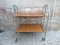 Vintage Industrial Danish Serving Cart on Casters, 1970s 1