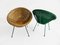 Italian Iron & Rattan Garden Chairs, 1950s, Set of 2 3