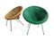 Italian Iron & Rattan Garden Chairs, 1950s, Set of 2 1