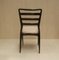 Italian Modern Beech and Brass Dining Chairs, 1950s, Set of 4, Image 7