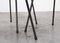 Sedie da pranzo moderniste in acciaio e tessuto di Rudolf Wolf per Elsrijk, anni '50, set di 4, Immagine 9