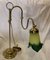 Vintage Brass & Murano Glass Table Lamp, 1920s 1