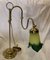 Vintage Brass & Murano Glass Table Lamp, 1920s, Image 1