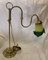 Vintage Tischlampe aus Messing & Muranoglas, 1920er 2
