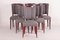 Art Deco French Mahogany Dining Chairs by Jules Leleu, 1920s, Set of 6 9