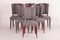 Art Deco French Mahogany Dining Chairs by Jules Leleu, 1920s, Set of 6, Image 9