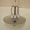 Italian Modern Aluminum, Brass, and Hand-Blown Glass Chandelier, 1940s 3