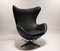 Egg Chair nr. 3316 in pelle di Arne Jacobsen per Fritz Hansen, anni '60, Immagine 2