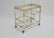 Italian Brass and Gold Plating Trolley, 1970s 1