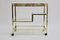 Italian Brass and Gold Plating Trolley, 1970s, Image 2