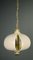 German Brass & Murano Glass Ceiling Lamp from Kaiser Idell / Kaiser Leuchten, 1970s 1