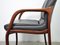 German Leather and Mahogany Armchairs, 1970s, Set of 4, Image 14