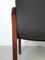 German Leather and Mahogany Armchairs, 1970s, Set of 4, Image 10