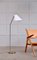 Scandinavian Modern Brass and Acrylic Floor Lamp from Bergboms, 1960s 2