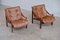 Model Hunter Leather Easy Chairs by Torbjørn Afdal for Bruksbo, 1960s, Set of 2 12