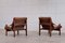 Model Hunter Leather Easy Chairs by Torbjørn Afdal for Bruksbo, 1960s, Set of 2 8