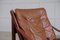 Model Hunter Leather Easy Chairs by Torbjørn Afdal for Bruksbo, 1960s, Set of 2 4