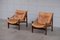 Leather Hunter Chairs by Torbjørn Afdal for Bruksbo, 1960s, Set of 3 2