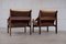 Leather Hunter Chairs by Torbjørn Afdal for Bruksbo, 1960s, Set of 3 6
